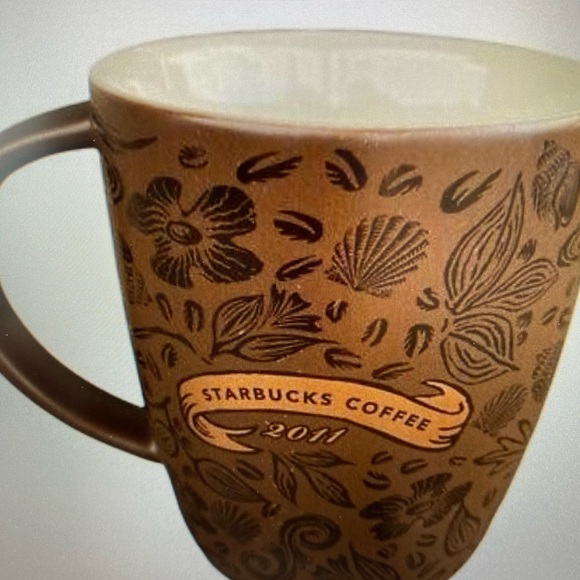 Starbucks 2011 Split Tail Mermaid Copper Siren Coffee Mug 12 oz Bone China NWOT - Picture 8 of 9